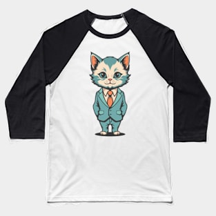 Business Cat Baseball T-Shirt